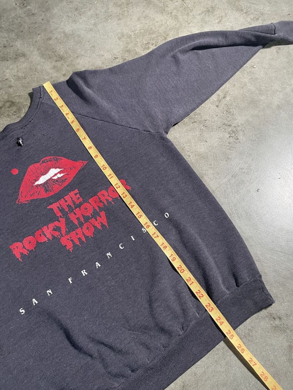Vintage 80s Rocky Horror Picture Show Sweatshirt M 19x25 - Picture 4 of 9